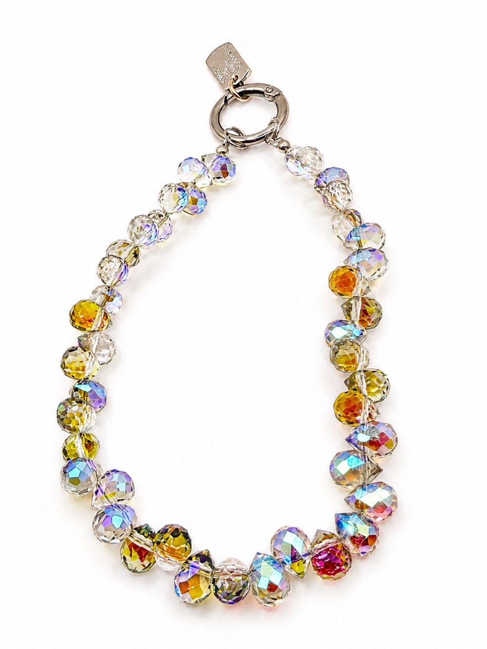 Aurora Crystal Bead Cellphone chain- Multicolor